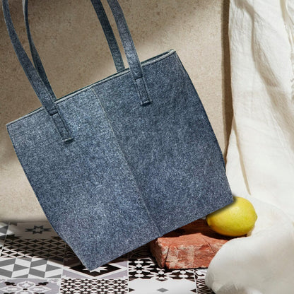 Felt Reusable Shopping Bag, Storage Tote Utility Bag