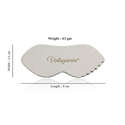 Vintageware® Gua Sha Steel – Premium Steel Facial Tool for Skin Wellness