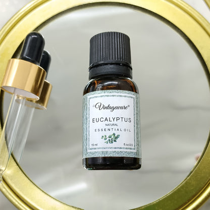 Eucalyptus Oil 100% Pure Natural Essential Oil - 15ml - Vintageware