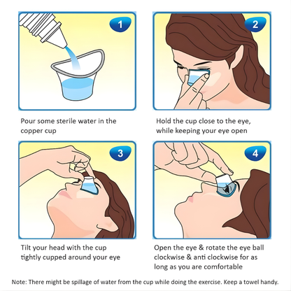 Pure Copper Eye Wash Cup – Ayurvedic Eye Cleanser for Netra Shuddhi