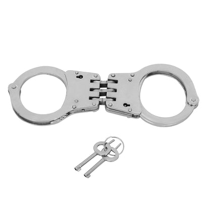 Vintageware® Carbon Steel Handcuff – Stainless Steel Design for Fancy Dress, and Pretend Play – Includes Keys, Adjustable (Carbon Steel, Adjustable)
