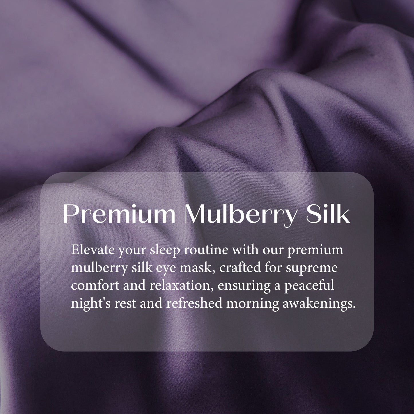 Soft and Comfortable Light Purple Eye Mask for Better Sleep