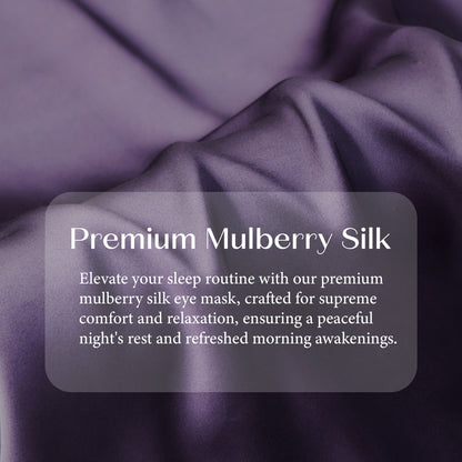 Soft and Comfortable Light Purple Eye Mask for Better Sleep