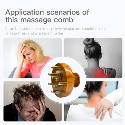 Vintageware® Ayurvedic Glow & Relaxation Set – Kansa Scalp Massager, Eye Wand & Kumkumadi Oil 15ml | Stress Relief, Hair Growth & Radiant Skin