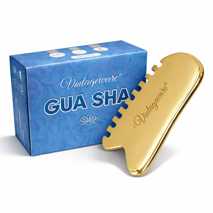 Kansa Gua Sha with Teeth | Enhance Circulation & Glow Naturally