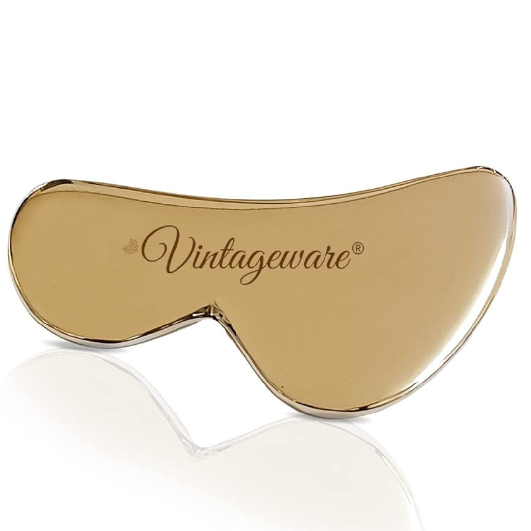 Kansa Gua Sha Face Massage Tool – Vintageware® Ayurvedic Skin Rejuvenation