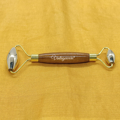kansa face roller with gua sha