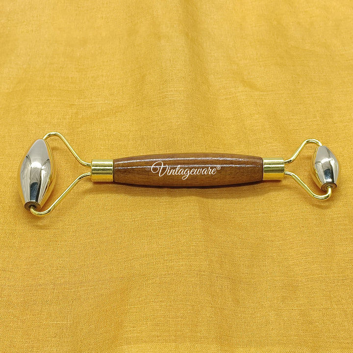 kansa face roller with gua sha