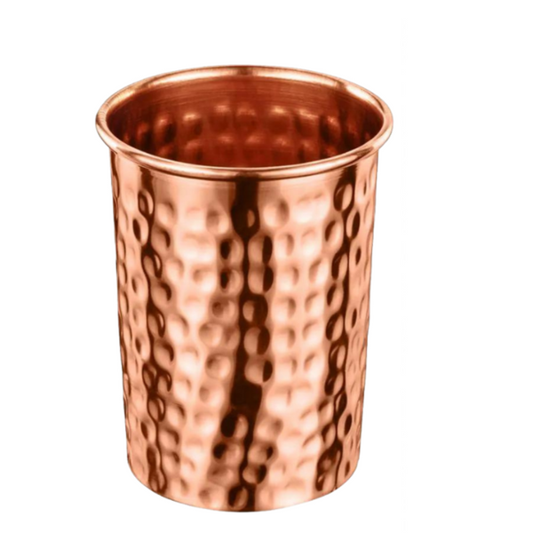 Vintageware® Pure Copper Glass – Handmade 100% Copper Water Glass | Copper Hammered Glass, Antibacterial & Eco-Friendly, 250ml