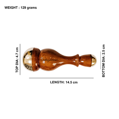 kansa wand oval shape with kansa comb