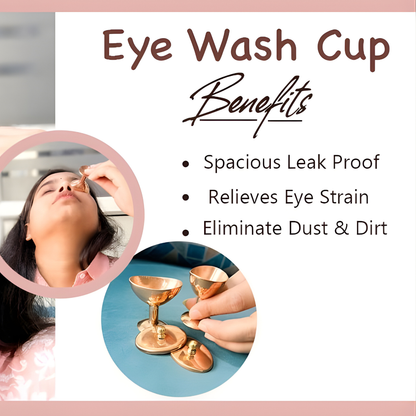 Pure Copper Eye Wash Cup – Ayurvedic Eye Cleanser for Netra Shuddhi