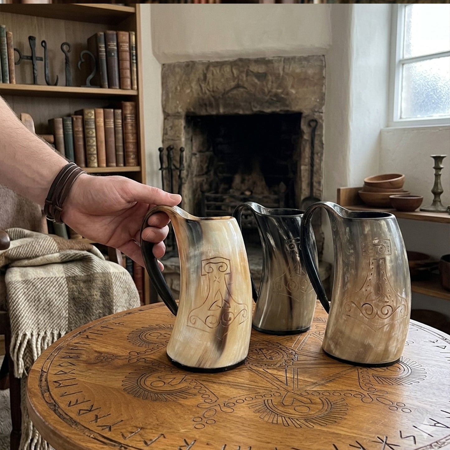 viking horn mug
