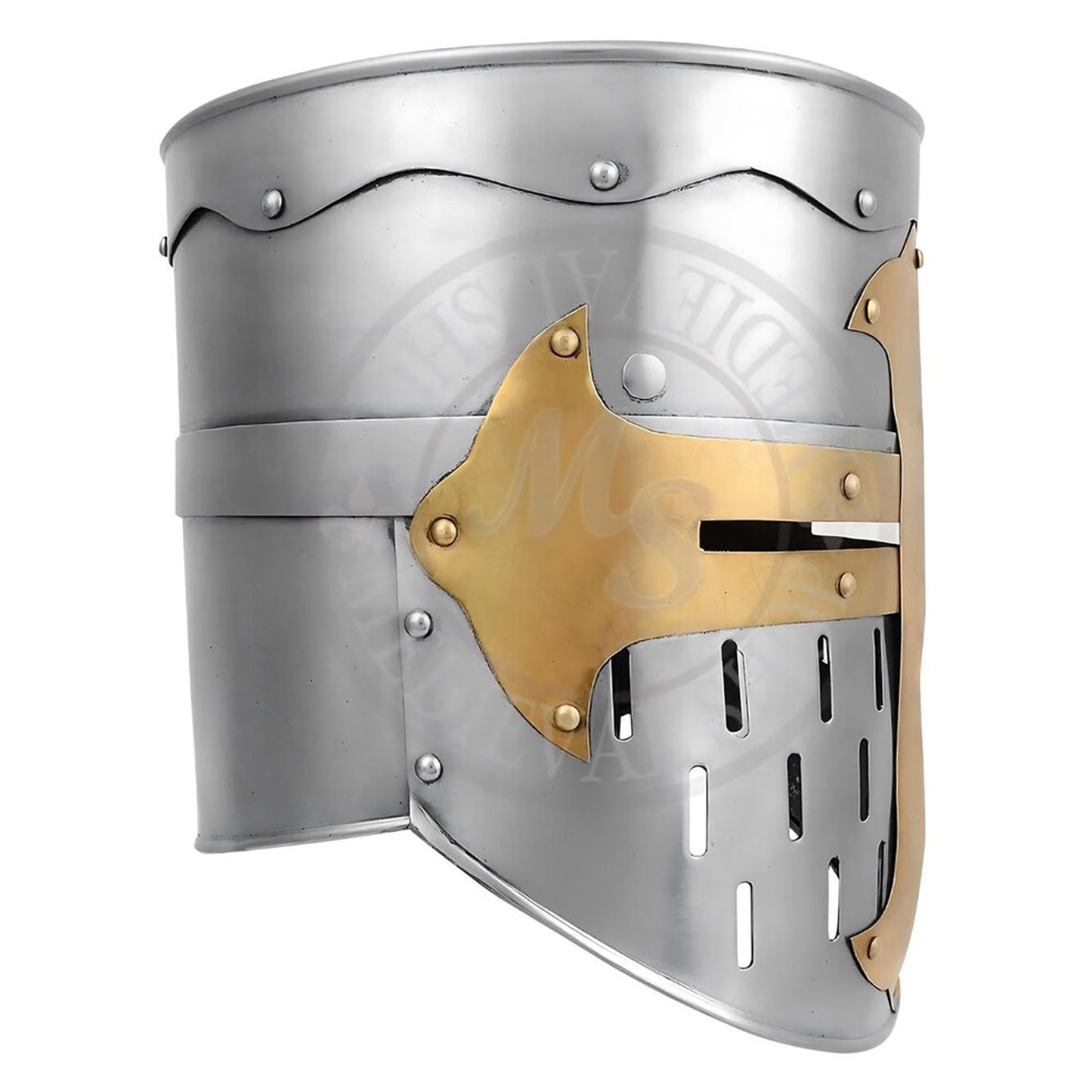 Medieval Sugarloaf Templar Helmet – Hand-Forged Steel Crusader Armor (HT-A027)