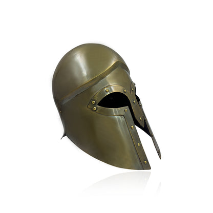 Italo Corinthian Helmet – Handcrafted Copper Finish Greek Spartan Armor for Elite Cosplay, Collectors & Display (HT-A033)