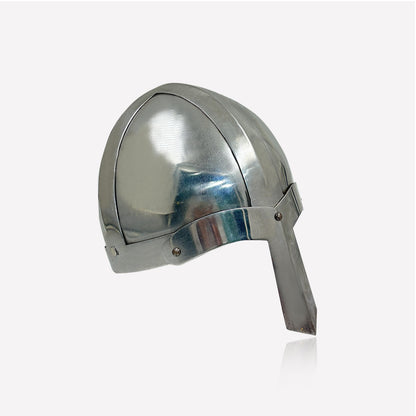 Norman Cap Helmet – Hand-Forged Steel Viking Knight Helmet for LARP, Cosplay, Reenactment & Display (HT-A020)