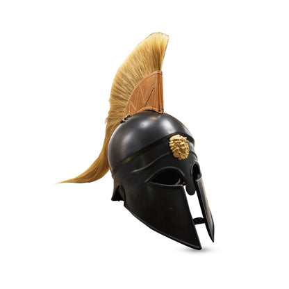Corinthian Spartan Helmet Copper Finish – Greek Steel Armor for LARP (HT-A006)
