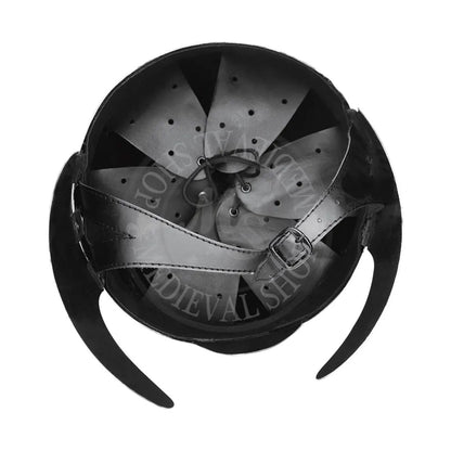 Viking Norman Helmet – 18G Steel Wearable Medieval Armor for LARP (HTA053)