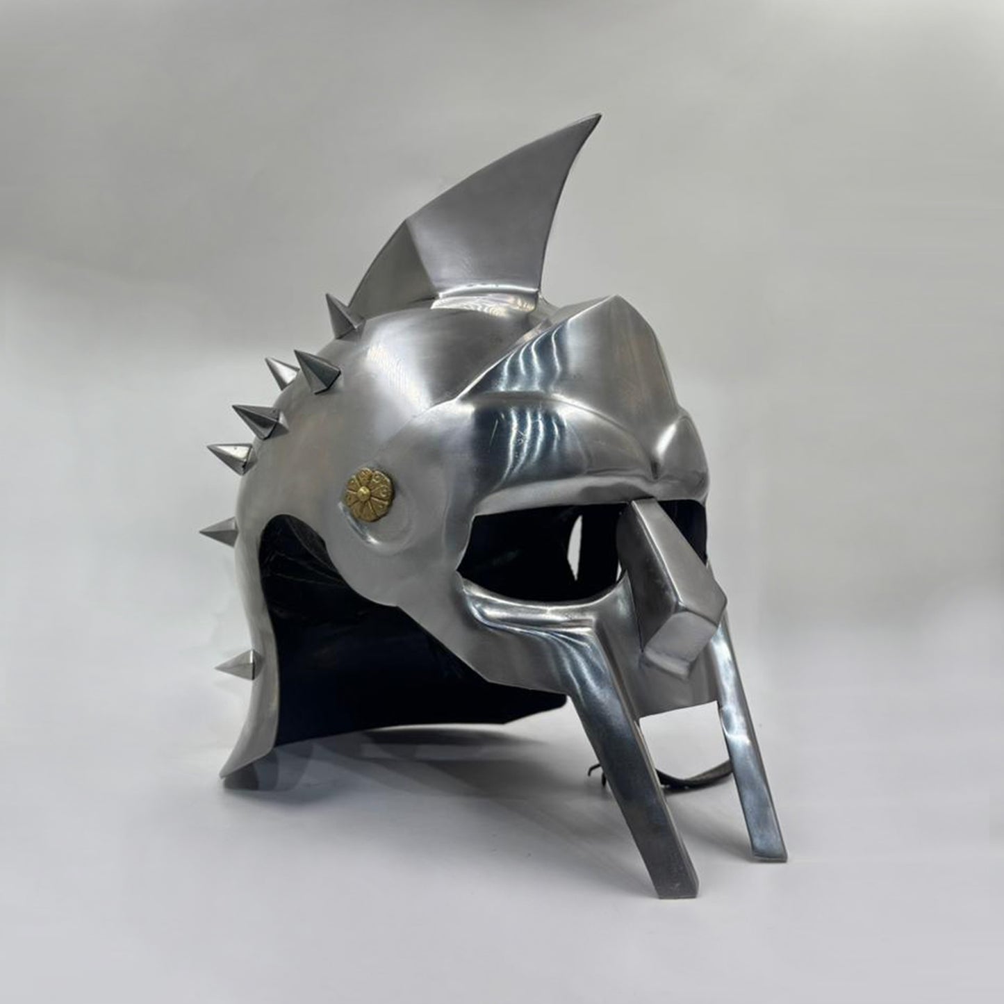 Handcrafted Gladiator Helmet with Face Guard – Maximus Steel Armor for Cosplay, LARP, Halloween & Display (HT-A007)