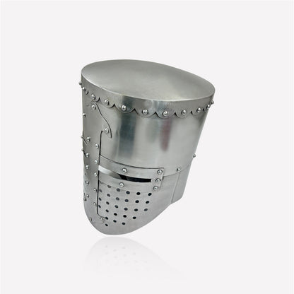 Medieval Helmet – Hand-Forged Steel Armor for Cosplay, LARP, Reenactment & Historical Display (HT-A026)