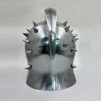 Handcrafted Gladiator Helmet with Face Guard – Maximus Steel Armor for Cosplay, LARP, Halloween & Display (HT-A007)