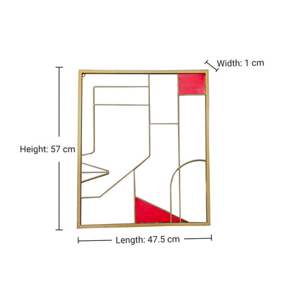 Metal Wall Art Couple Sculpture – Elegant Home Decor Hanging