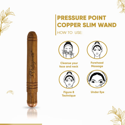 Copper Wand Pressure Point Slim For Acupressure - Vintageware