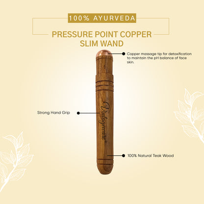 Copper Wand Pressure Point Slim For Acupressure - Vintageware