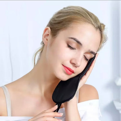 Sleeping Eye Mask Soft & Adjustable (Black) - Vintageware