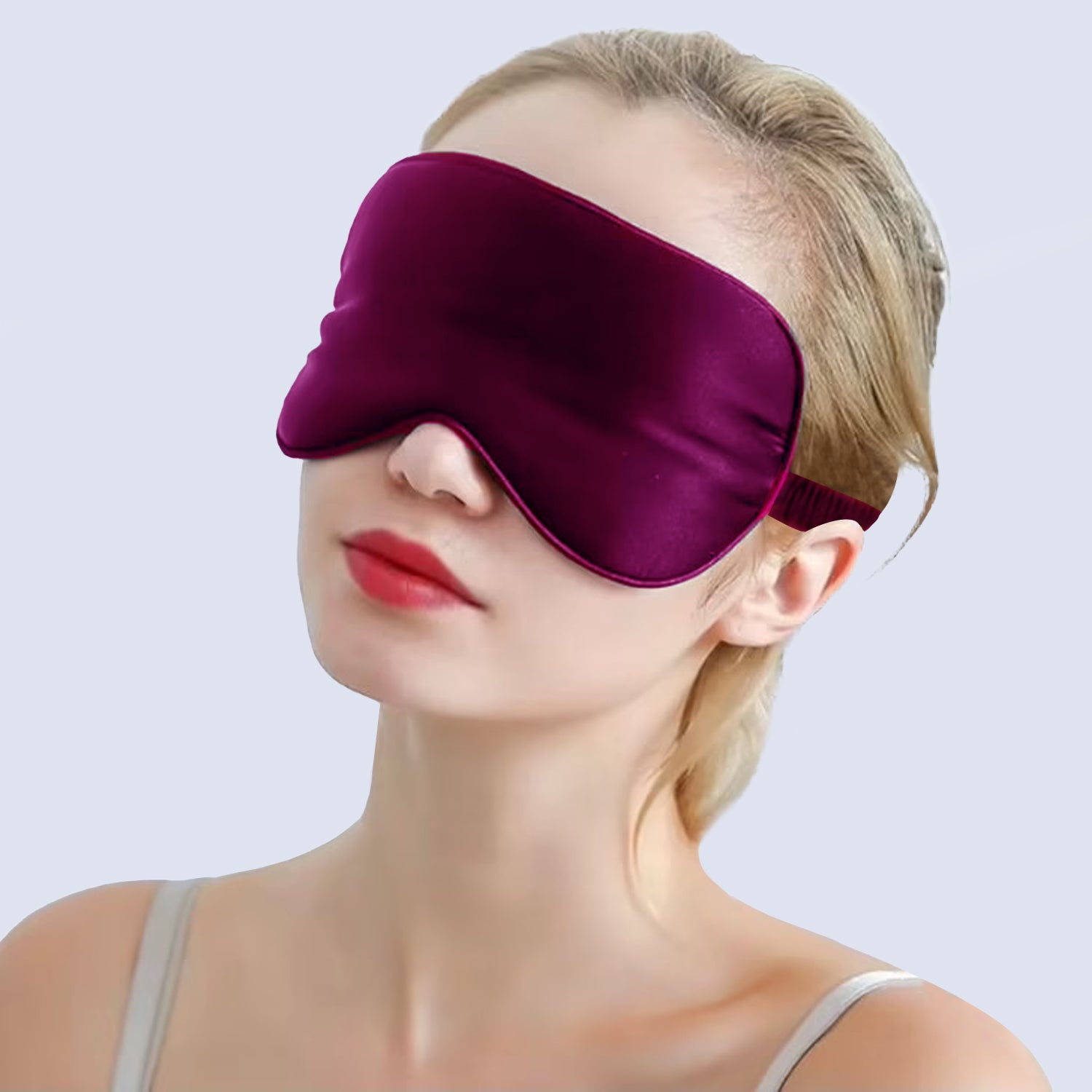 Sleeping Eye Mask Soft & Adjustable (Purple) - Vintageware