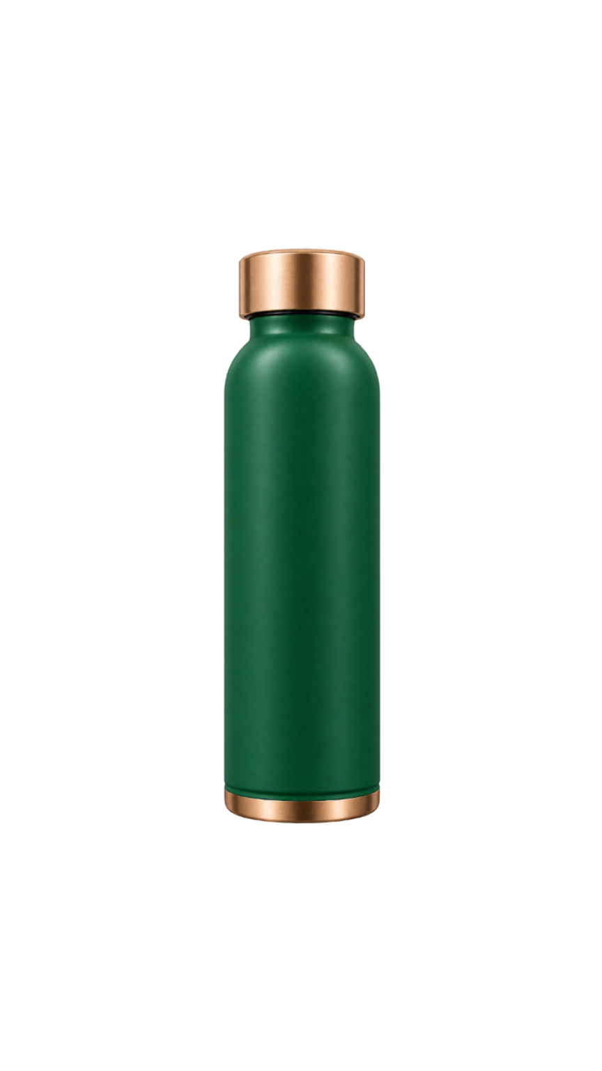 [Latest Collection] Vintageware® Emerald Matte Copper Water Bottle – 950 ML