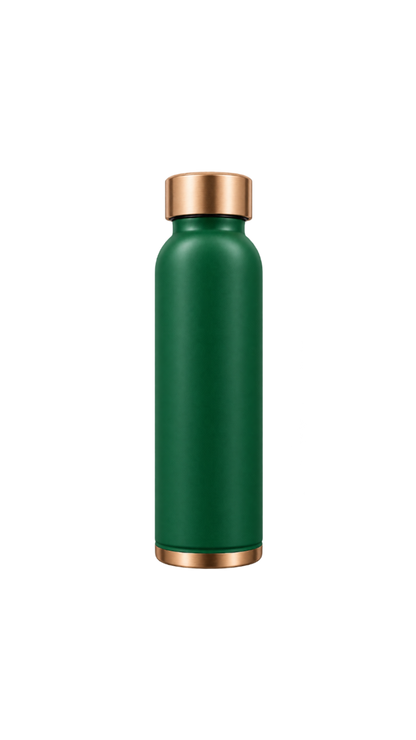 [Latest Collection] Vintageware® Emerald Matte Copper Water Bottle – 950 ML