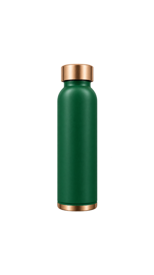 [Latest Collection] Vintageware® Emerald Matte Copper Water Bottle – 950 ML