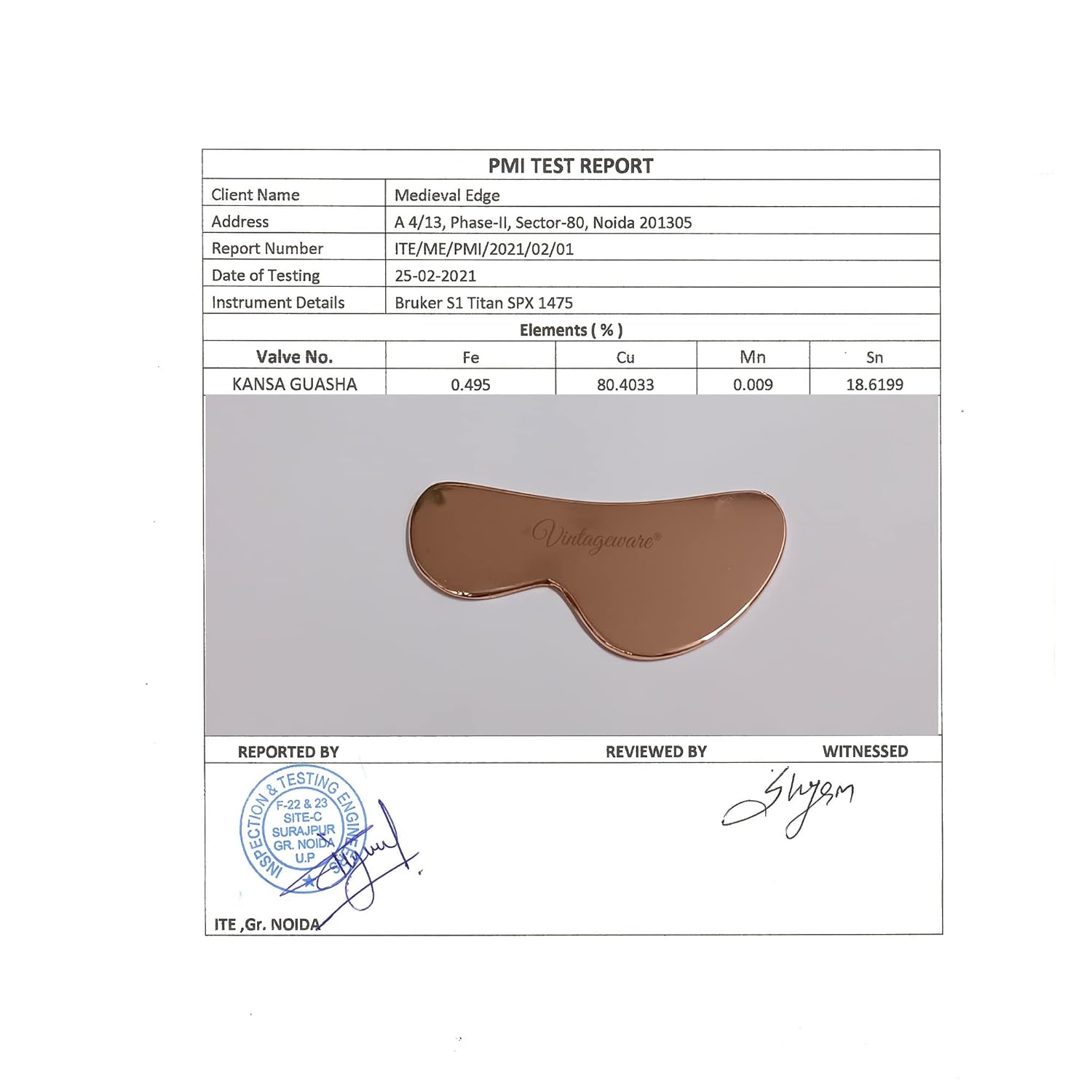 Gua Sha Tool Copper