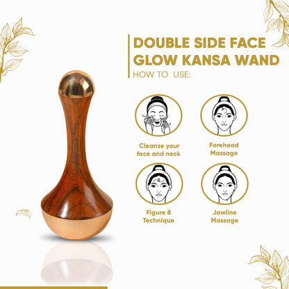 Kansa Wand Gua Sha Combo Set