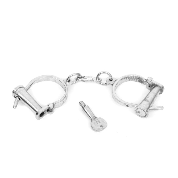 Indian Police Handcuff For Role Play (Chrome Finished, Adjustable)