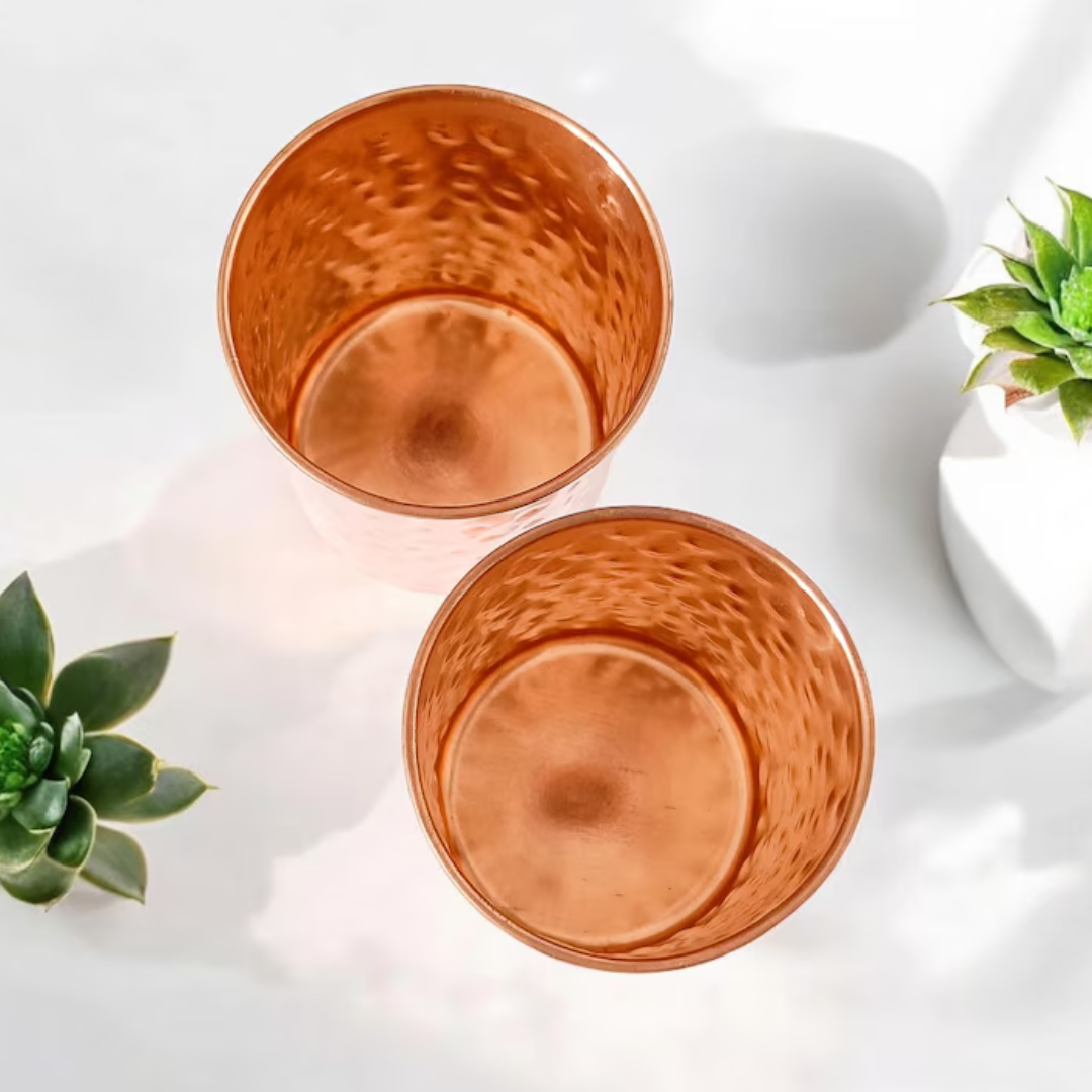 Hammered Copper Glassware by Vintageware®