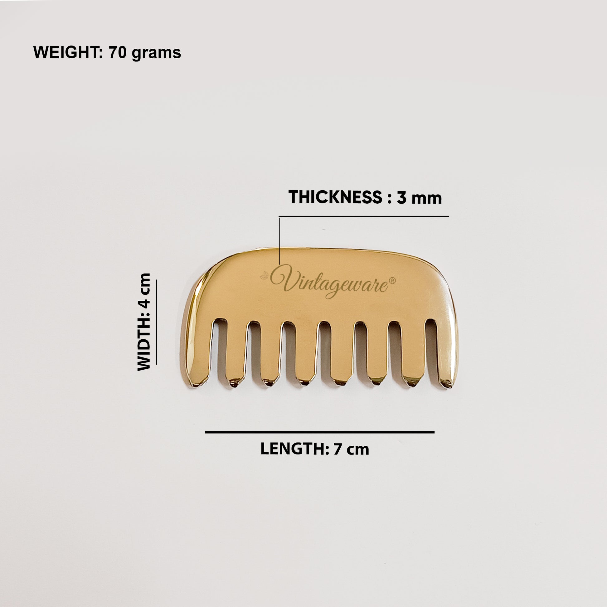 Kansa Comb Massage Tool For Scraping - Vintageware