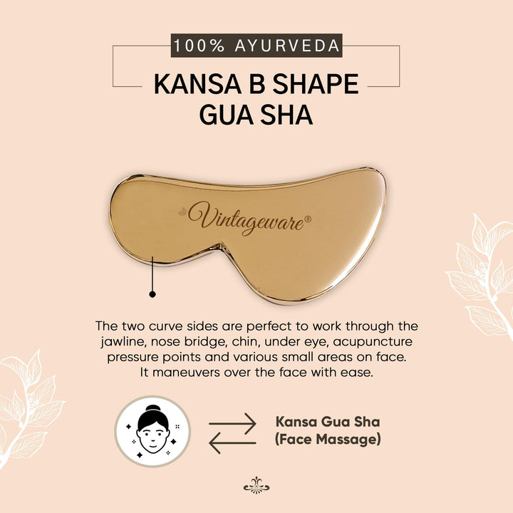 bronze kansa gua sha b shaped