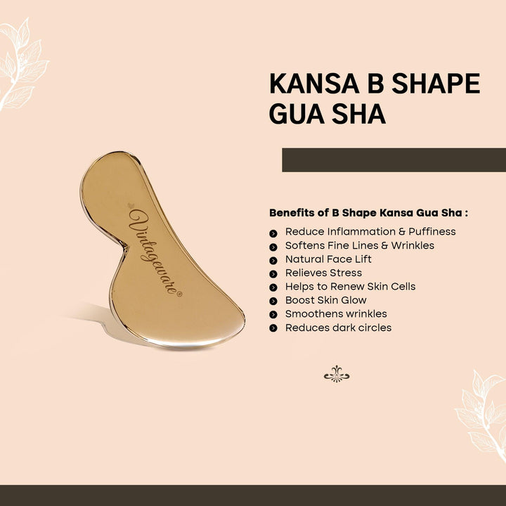 bronze kansa gua sha b shaped