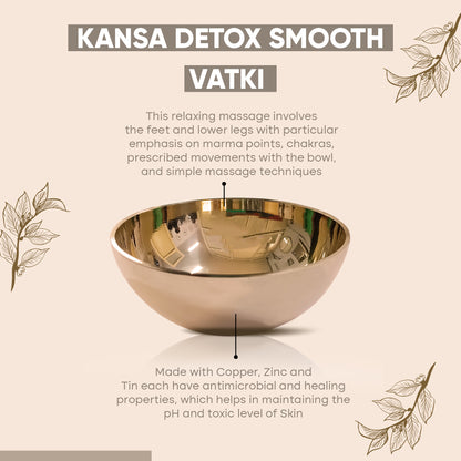 Kansa Smooth Plain Vatki For Foot Masssage - Vintageware