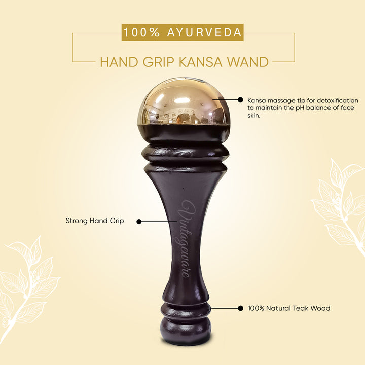 Kansa Wand Foot & Body Massager (Dark Brown) - Vintageware