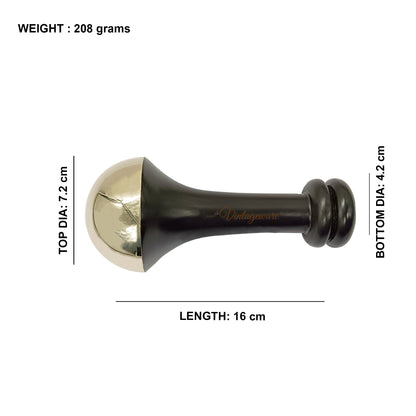 Kansa Wand Back Massager (Dark Brown, Large) - Vintageware