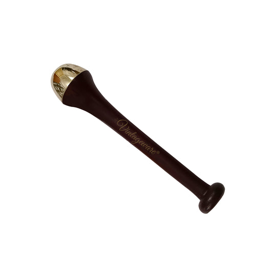Kansa Wand Pencil Massager For Acupressure (Dark Brown) - Vintageware
