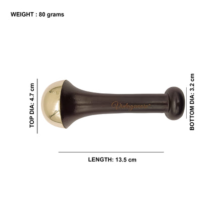Kansa Wand Face Massager (Dark Brown, Small) - Vintageware