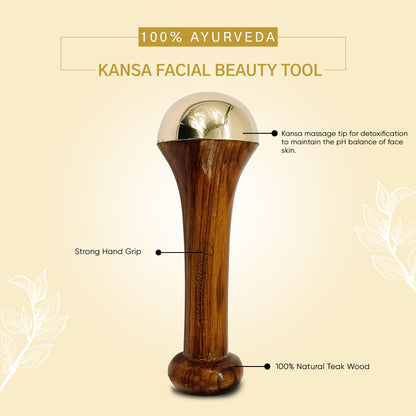Kansa Wand Massage Tool – Ayurvedic Detox and Skin Rejuvenation
