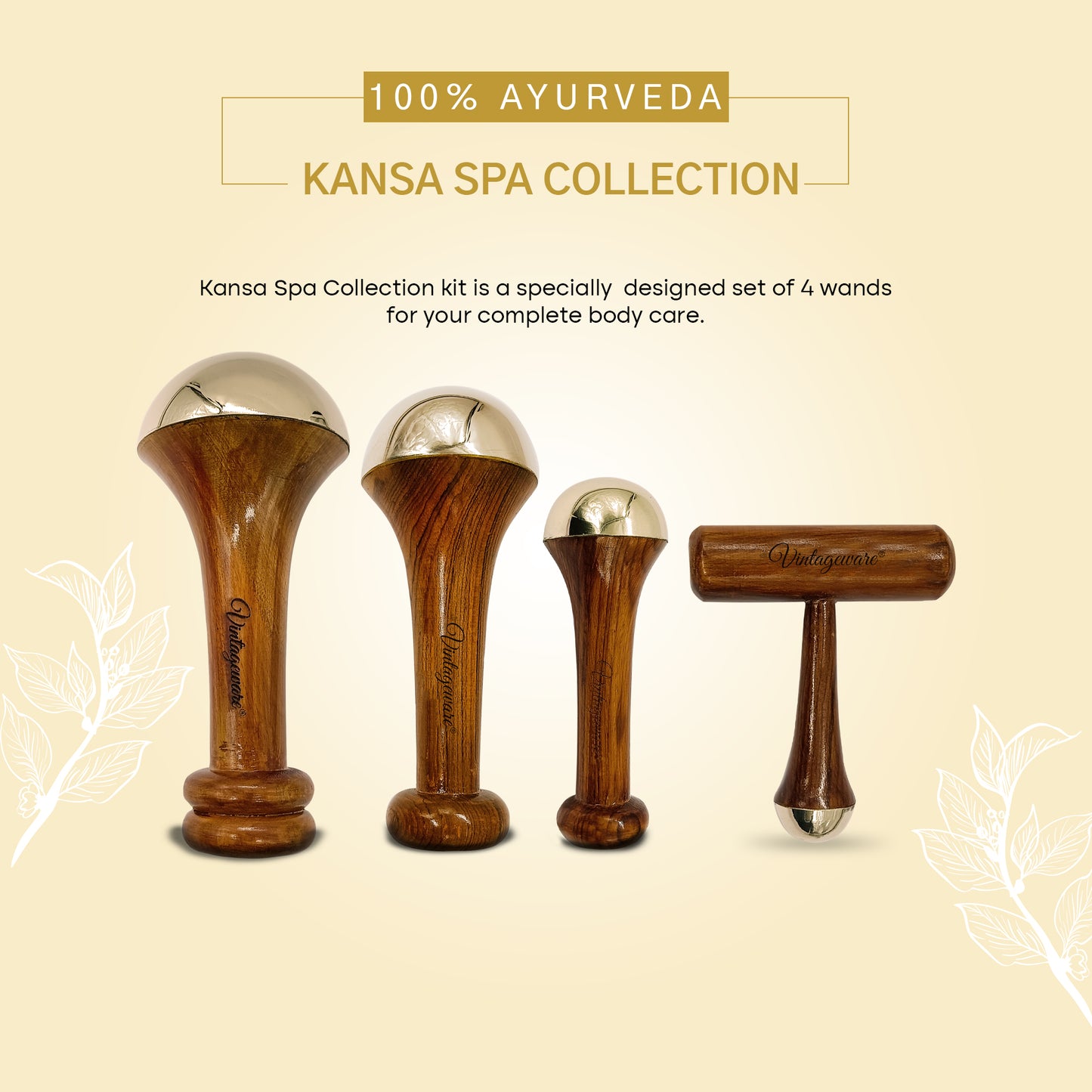 Kansa Wand Set Kansa Wand Massager