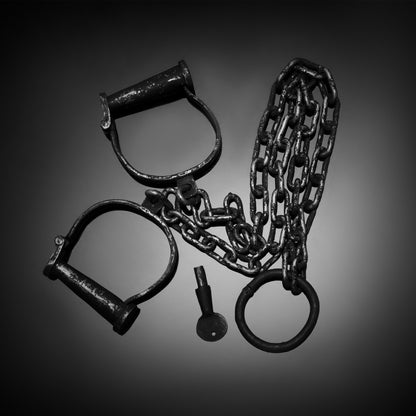 Indian Police Legcuff - Shackle (Black, Non-Adjustable) - Vintageware