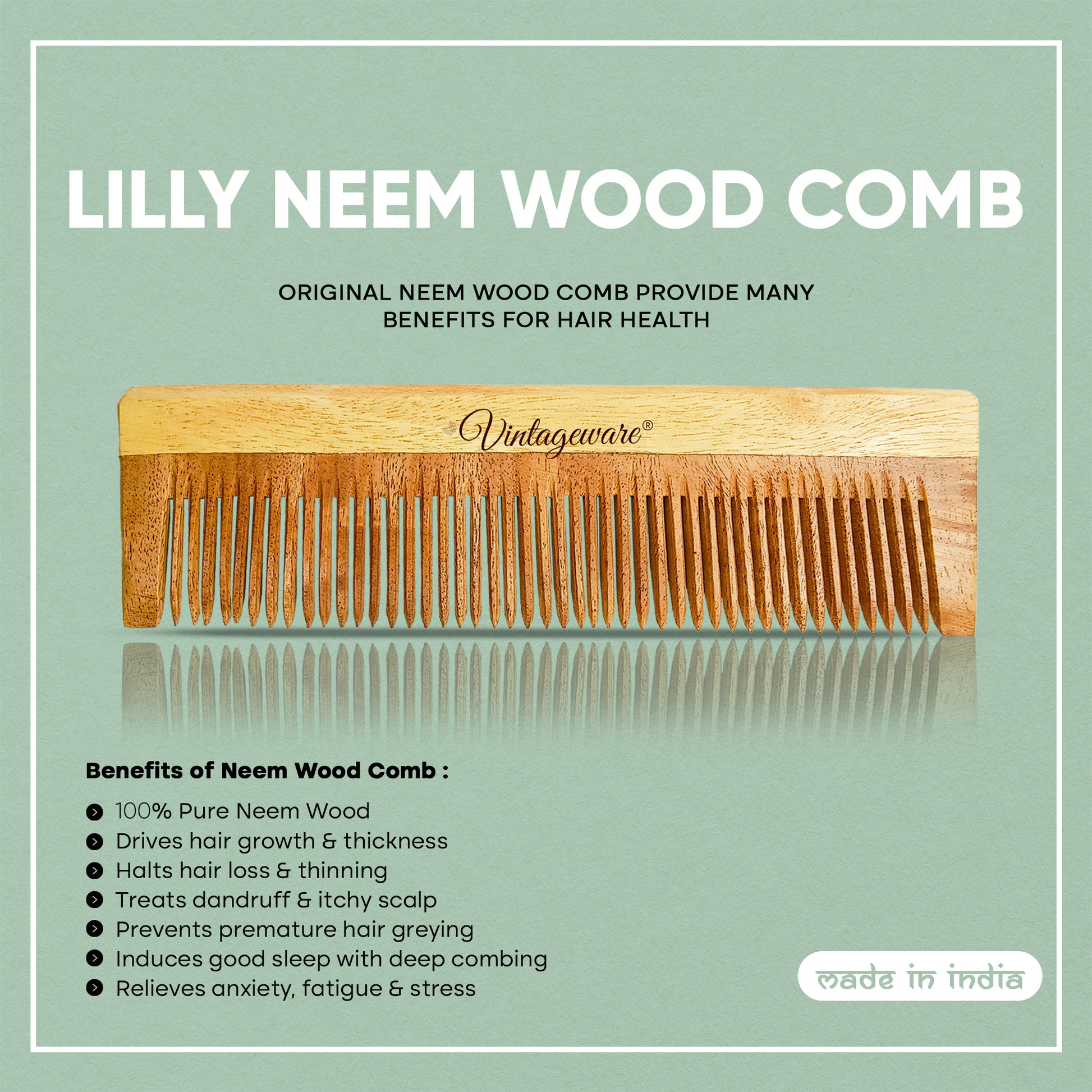 Lilly Pure Neem Comb