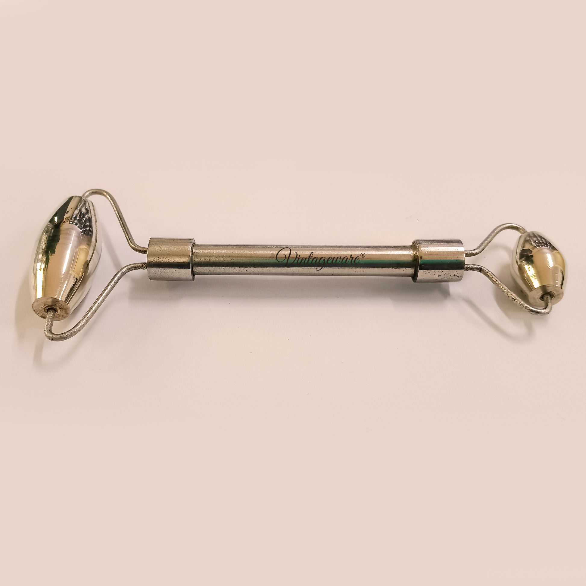 Kansa Face Roller Scraping With Steel Handle - Vintageware