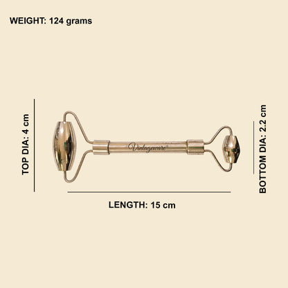 Kansa Face Roller Scraping With Steel Handle - Vintageware